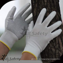 SRSafety PU-Sicherheitshandschuh / pvc punktierter Handschuh / Arbeits-PU-Handschuh